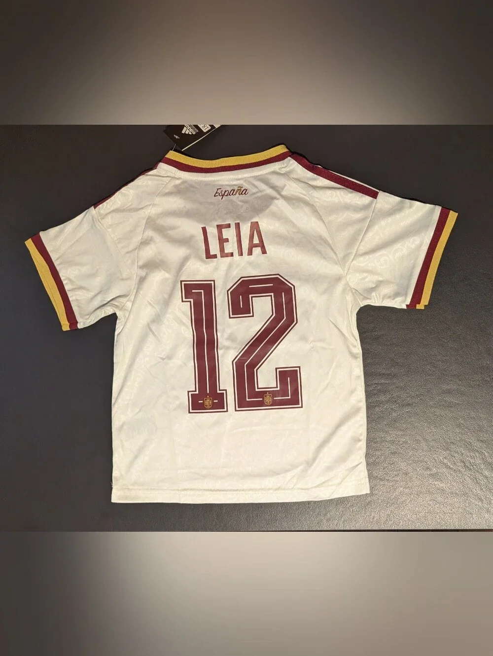 adidas Toddler Kids Spain Espana Leia 12 Soccer Jersey & Shorts 18 3-4 Years NWT